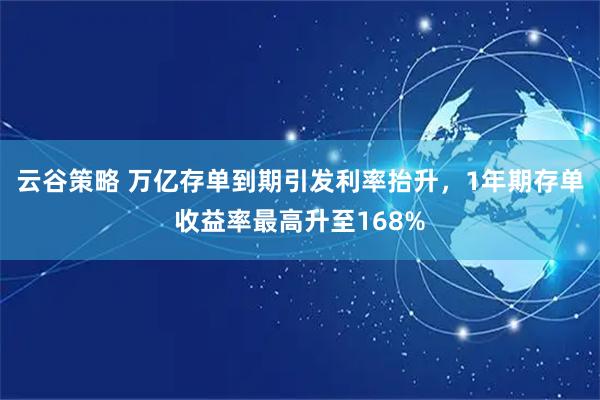 云谷策略 万亿存单到期引发利率抬升，1年期存单收益率最高升至168%